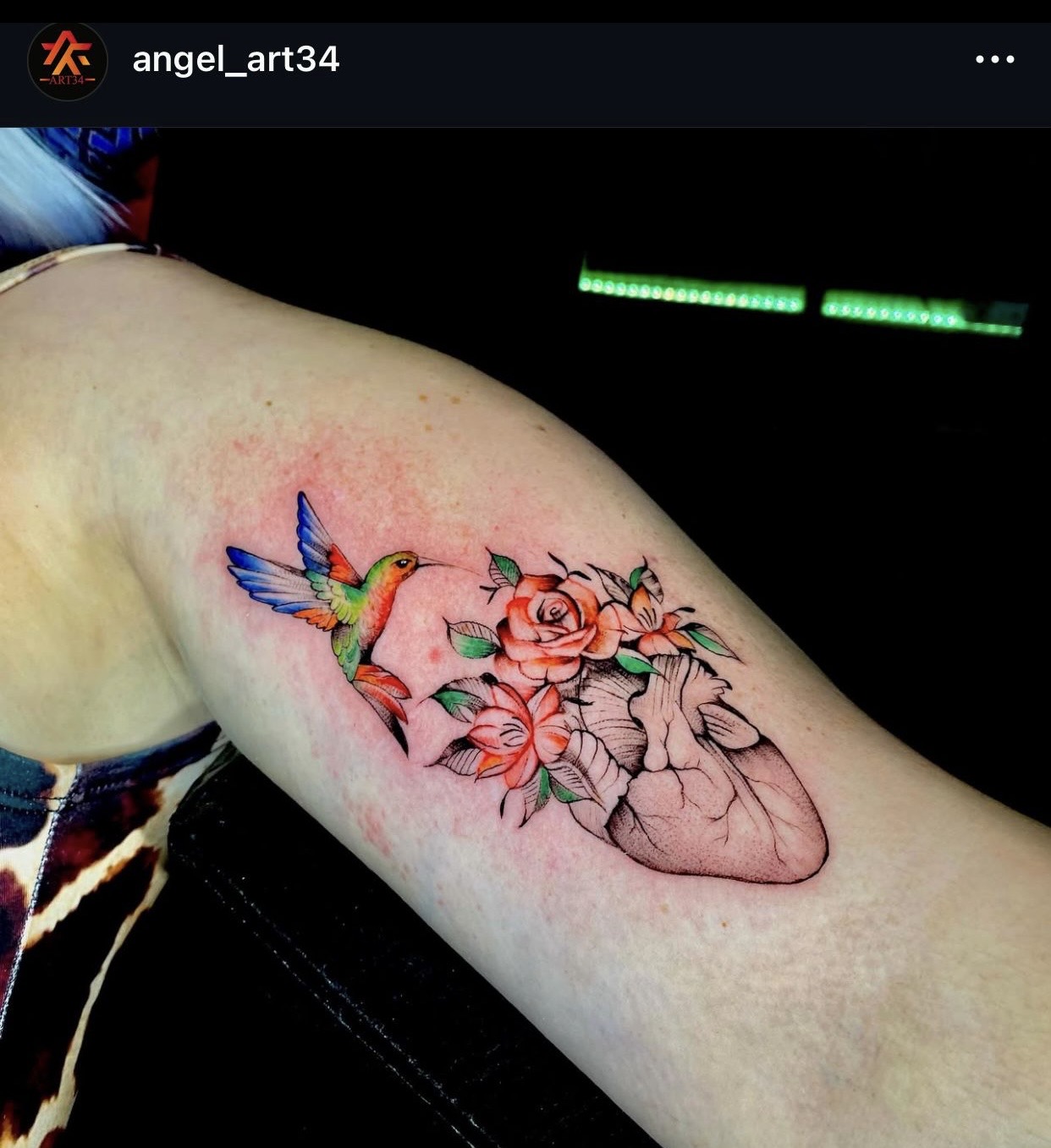 Tatuaje realizado por Ángel