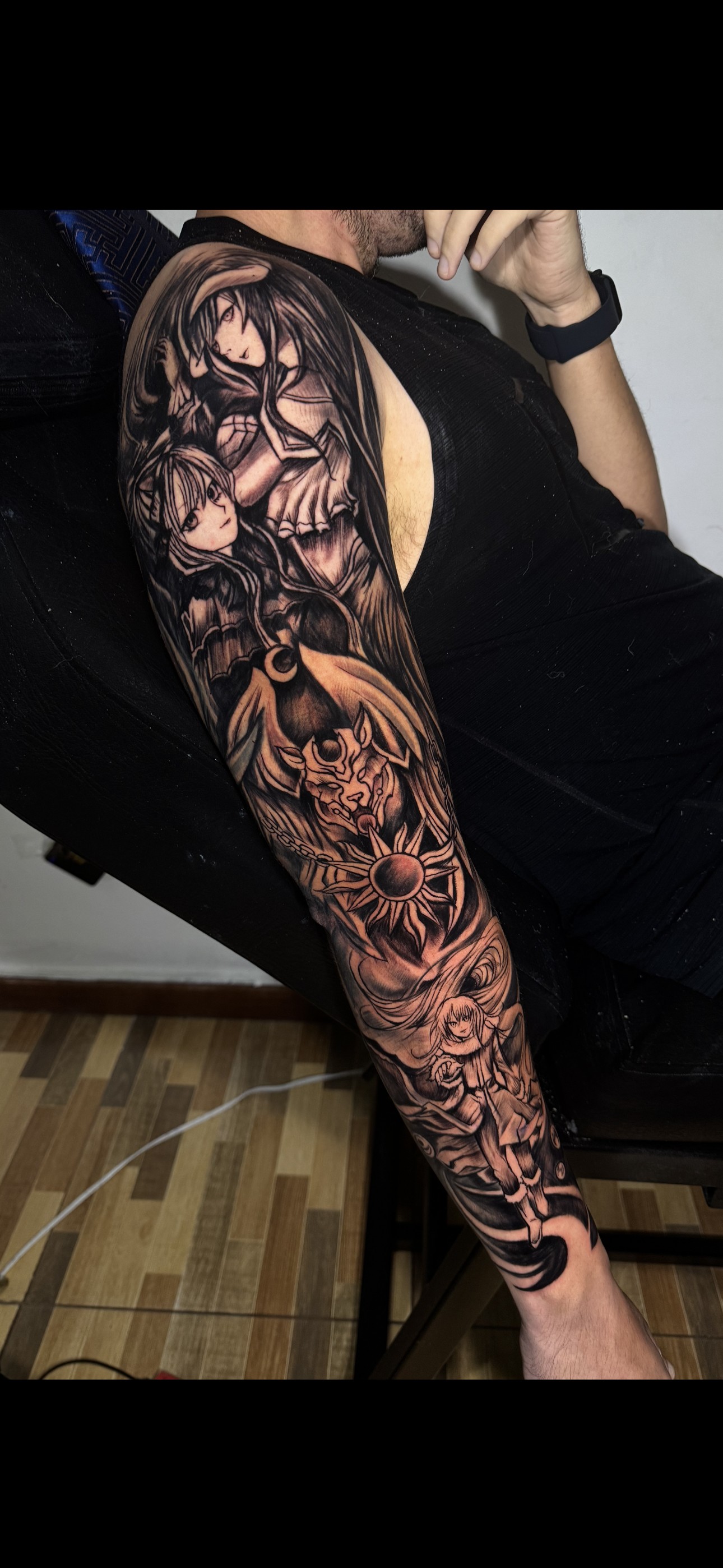 Tatuaje realizado por Ángel