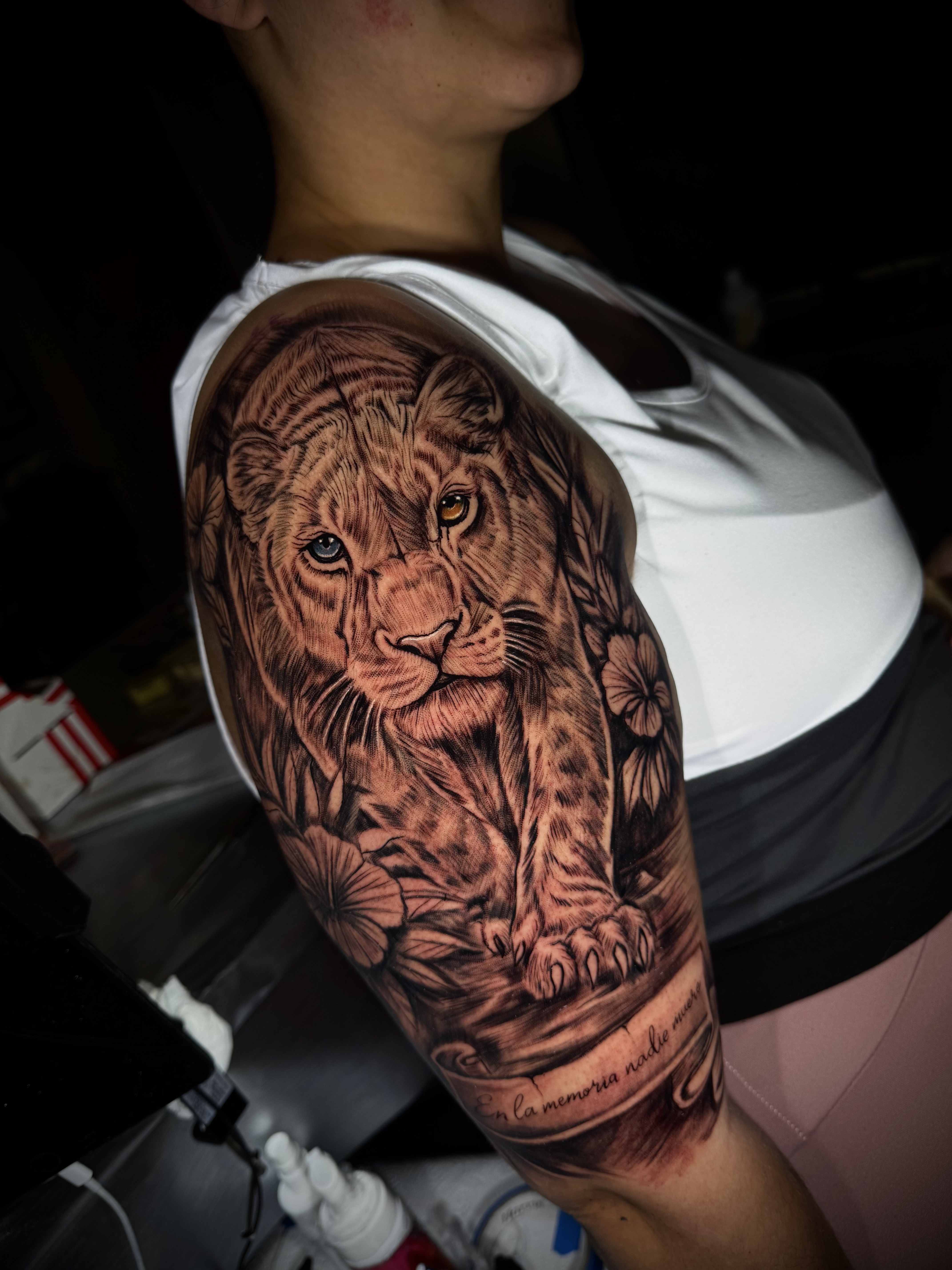Tatuaje realizado por Ángel